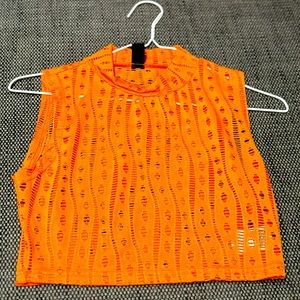 SHEIN Cut Out Stand Neck Tank Top